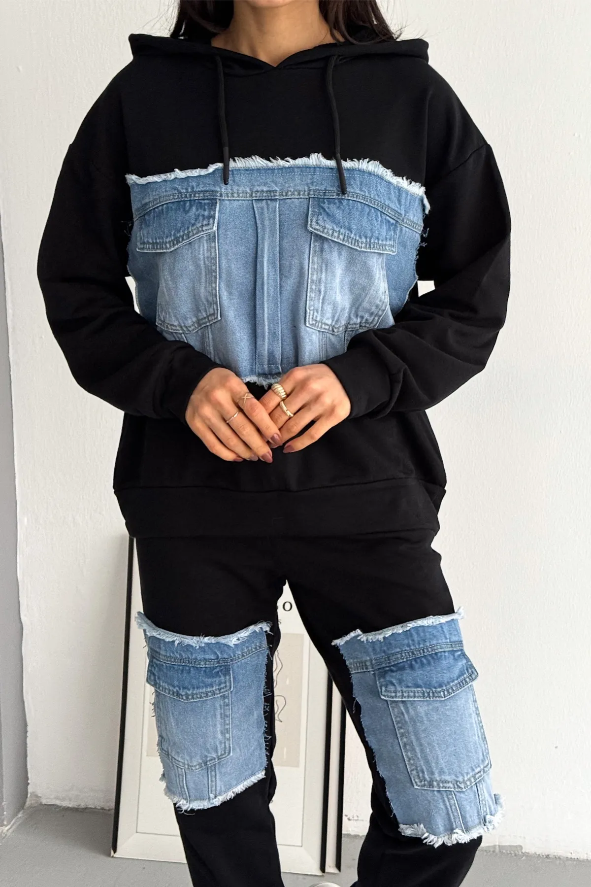 FEMELLE  Zweiteiler - Schwarz - Regular Fit