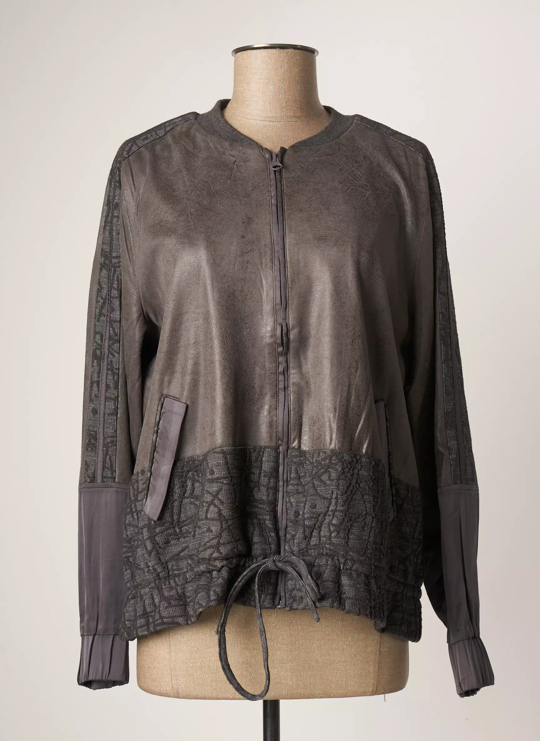 Nu Vestecasual Femme couleur gris