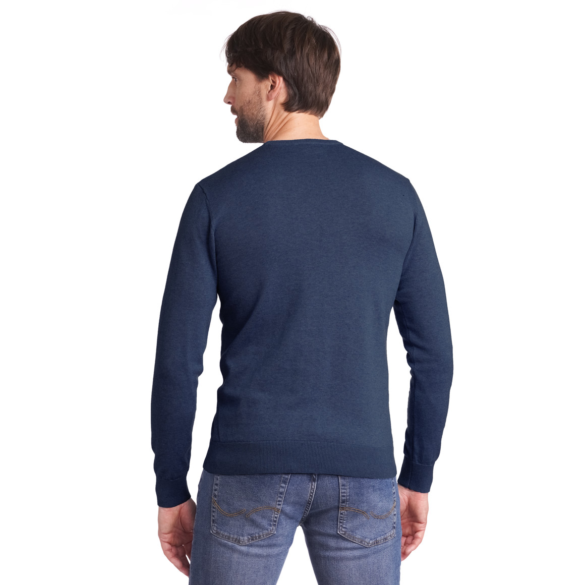 Herren Feinstrickpullover mit Rundhals