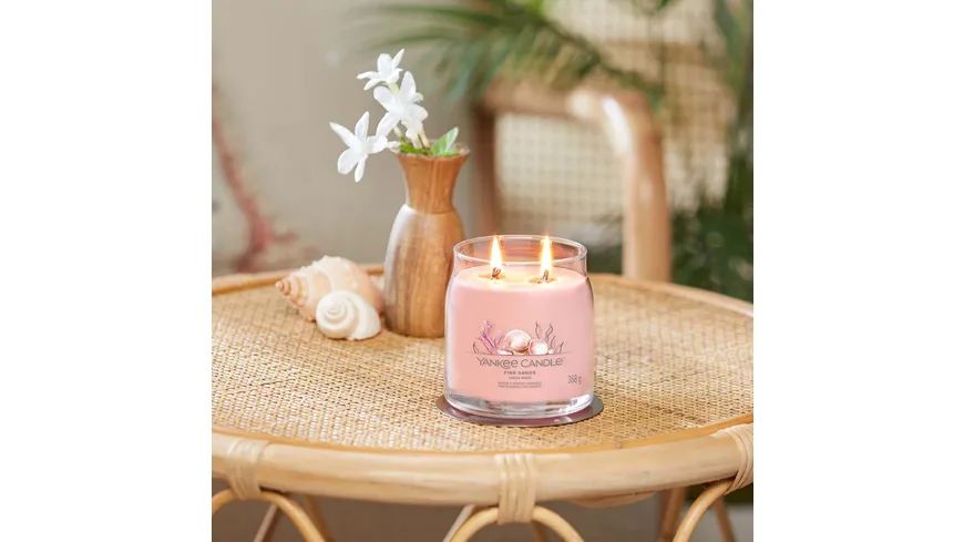 Yankee Candle Duftkerze Signature Medium Jar Pink Sands Pink Sands