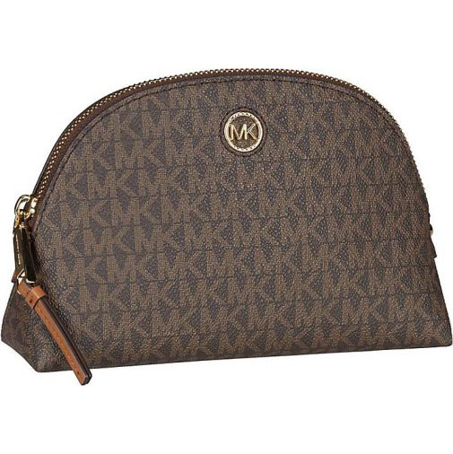 Michael Kors Kosmetiktasche Heritage Large Travel Pouch MK Signature