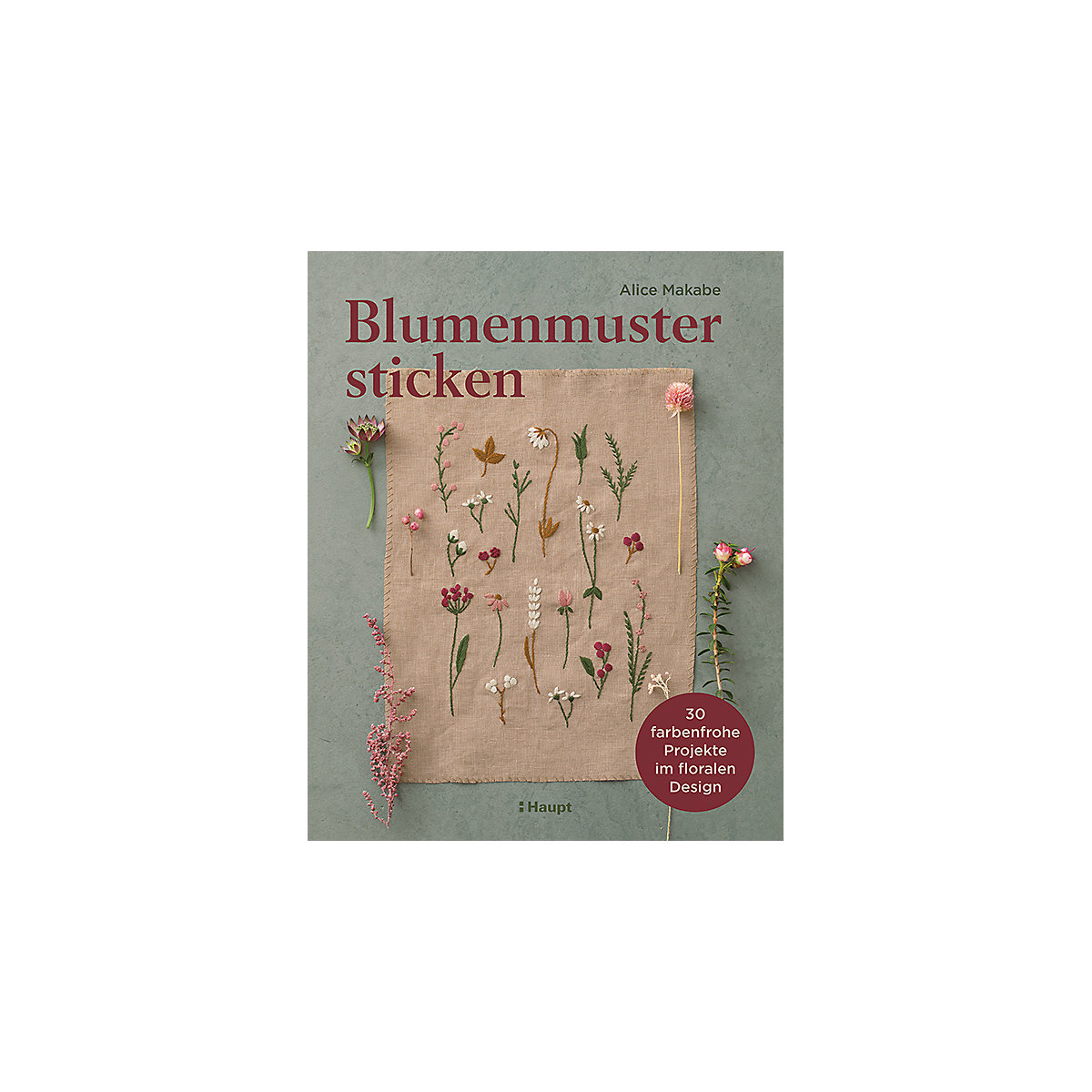 Blumenmuster sticken