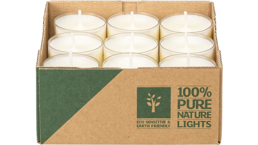 Teelichte PURE Natural Light 7h 18er Pack natural