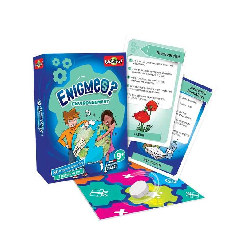 Jeu de cartes Enigmes Notre environnement Bioviva
