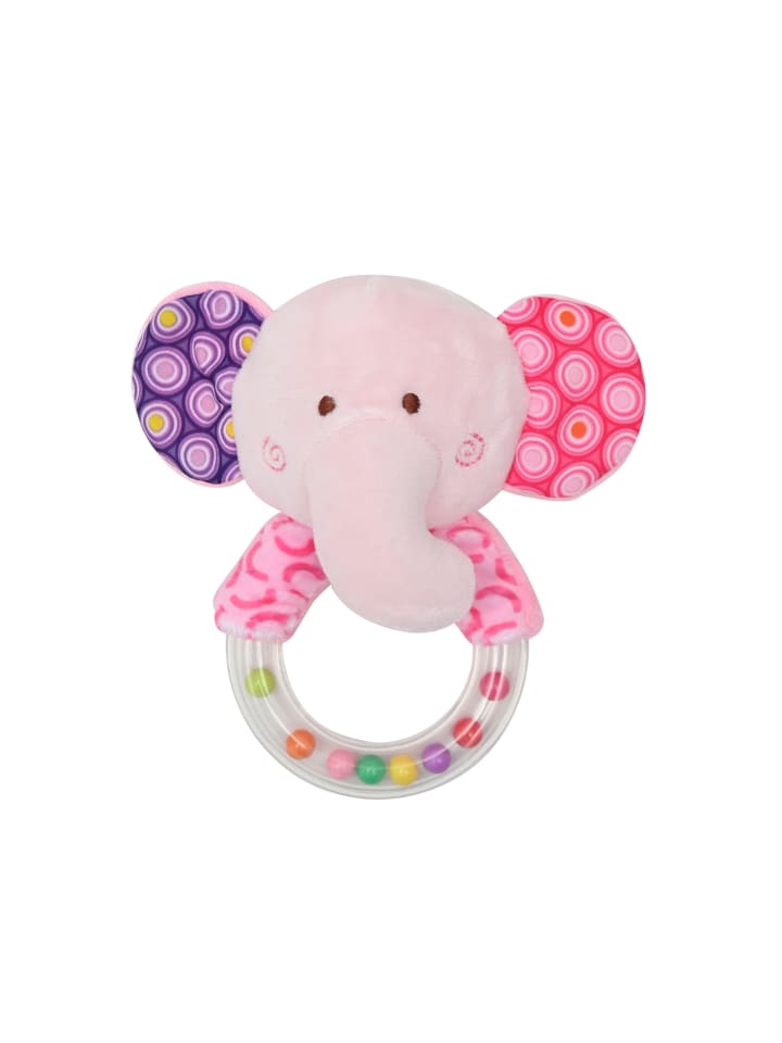 Lorelli Baby Plüschtier Rasselring in rosa günstig kaufen onesize