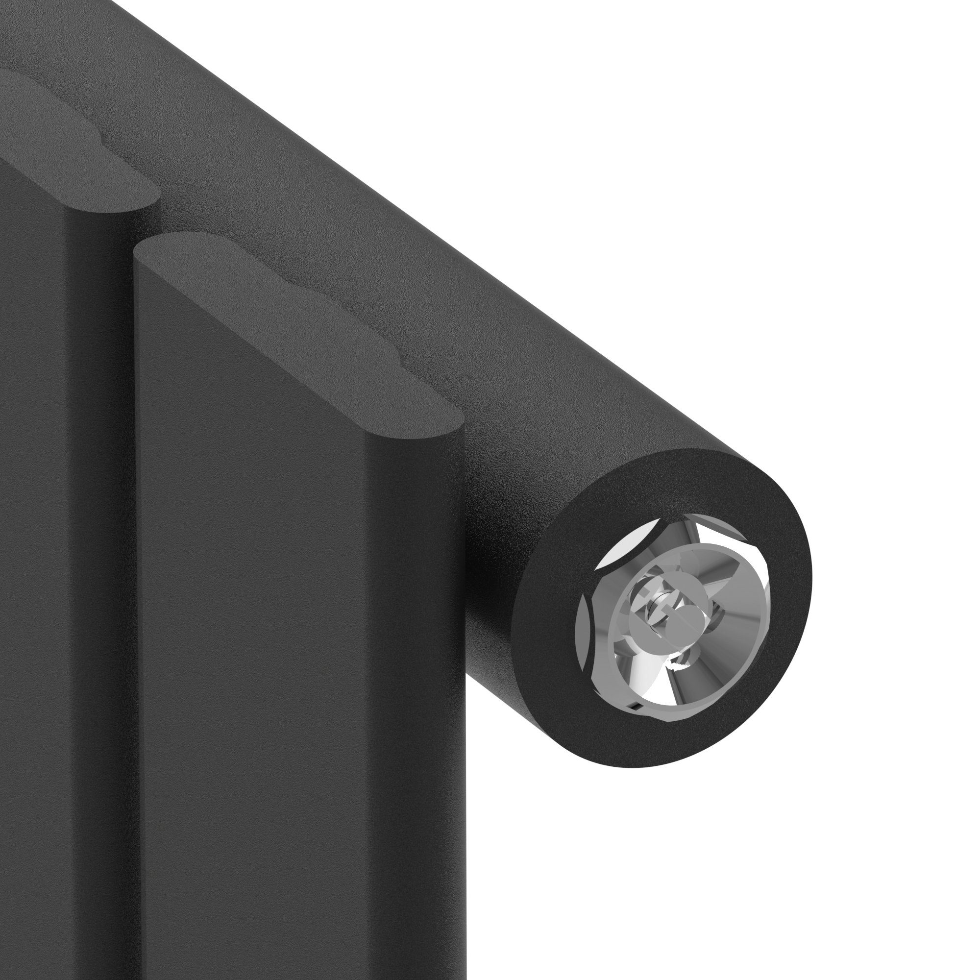 neu.haus Designheizkörper, Nore Flachheizkörper 60x30cm Einlagig Schwarz 249W