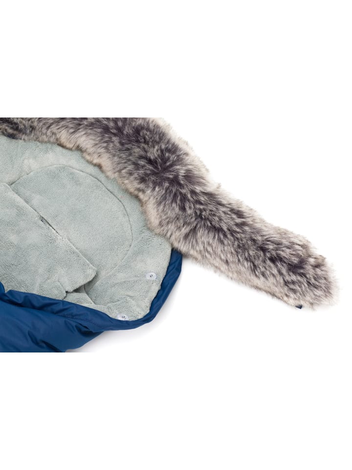 fillikid Winterfußsack Lhotse Exclusiv in Blau günstig kaufen 80 cm