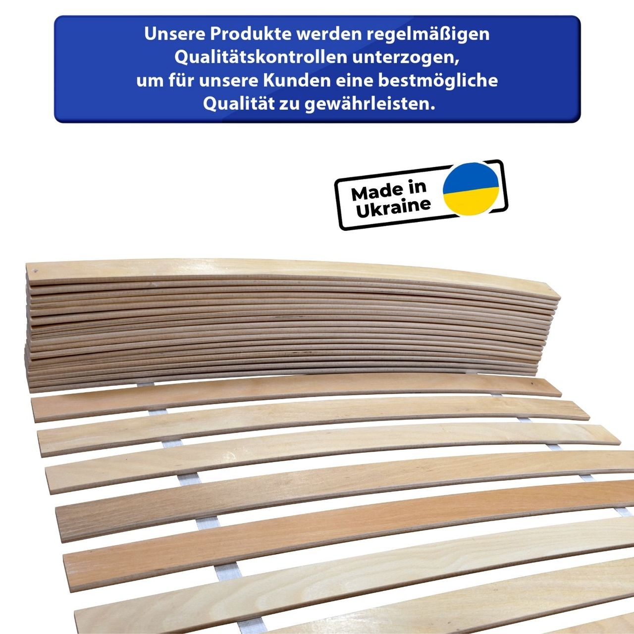 Coemo Premium Rollrost 26 Federleisten Lattenrost Rolllattenrost 80x200cm