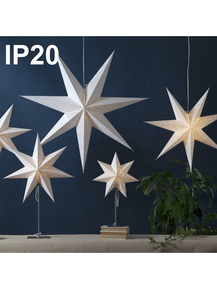 STAR Trading Stern-Tischleuchte Sensy, weiß, 34x55cm, B-Deal in Weiß günstig kaufen onesize