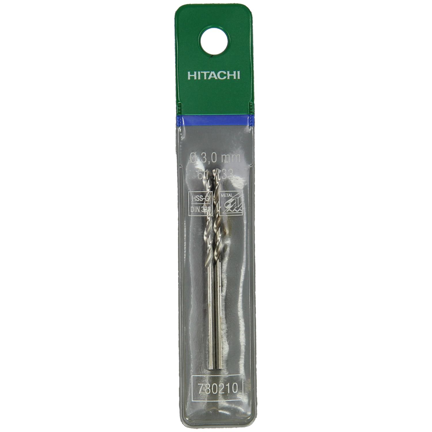 Accessoires HiKOKI 780208 Foret à métaux HSS-G DIN 338 2,75 x 61 mm (2 pièces)