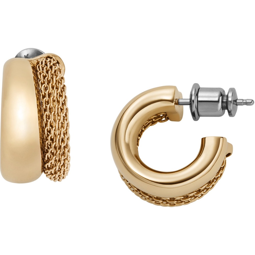 Skagen Créoles Acier inoxydable Boucles d'oreilles