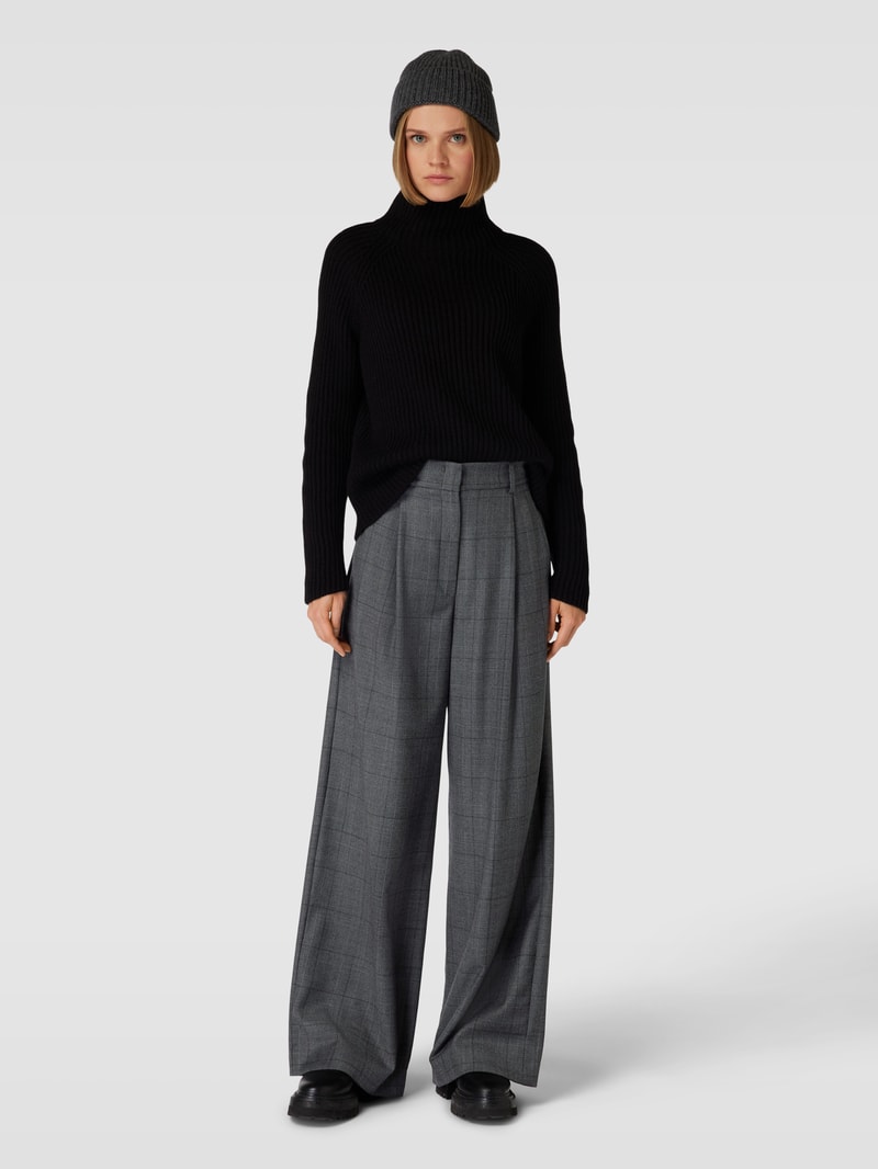Hose mit Allover-Muster Modell 'MAESA' in anthrazit