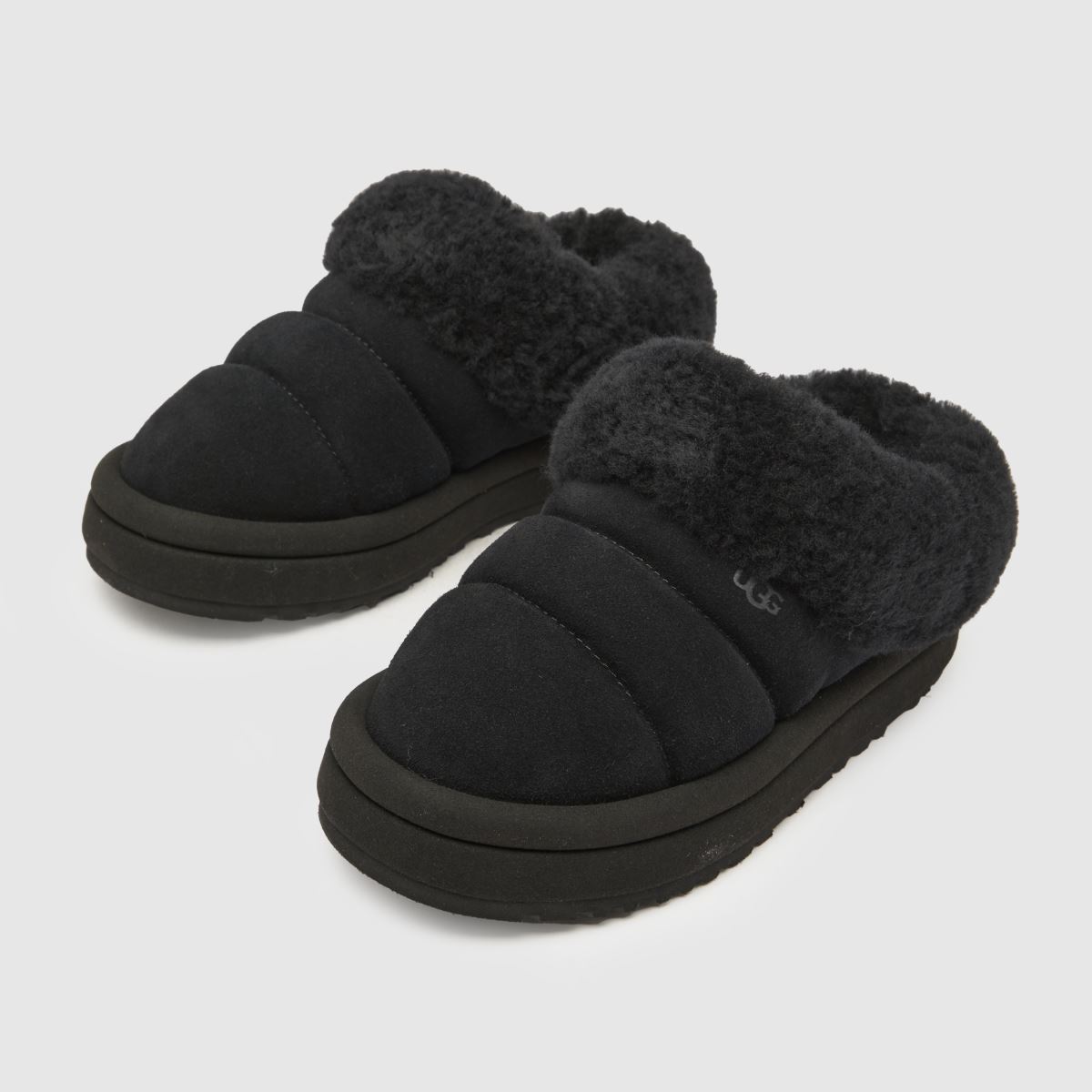 UGG svarta tazzlita Junior tofflor