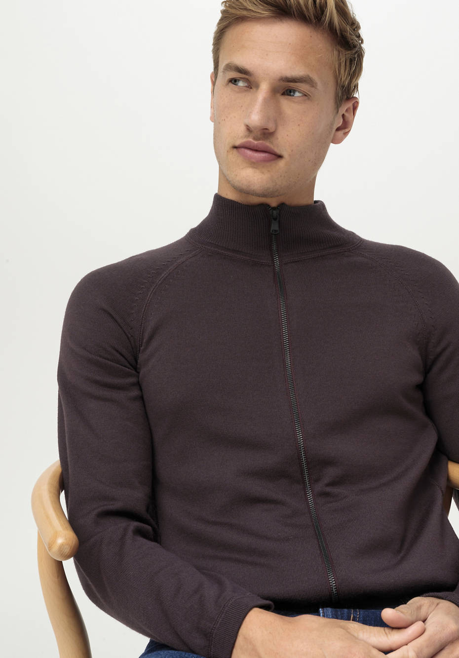 Strickjacke aus reiner Bio-Merinowolle