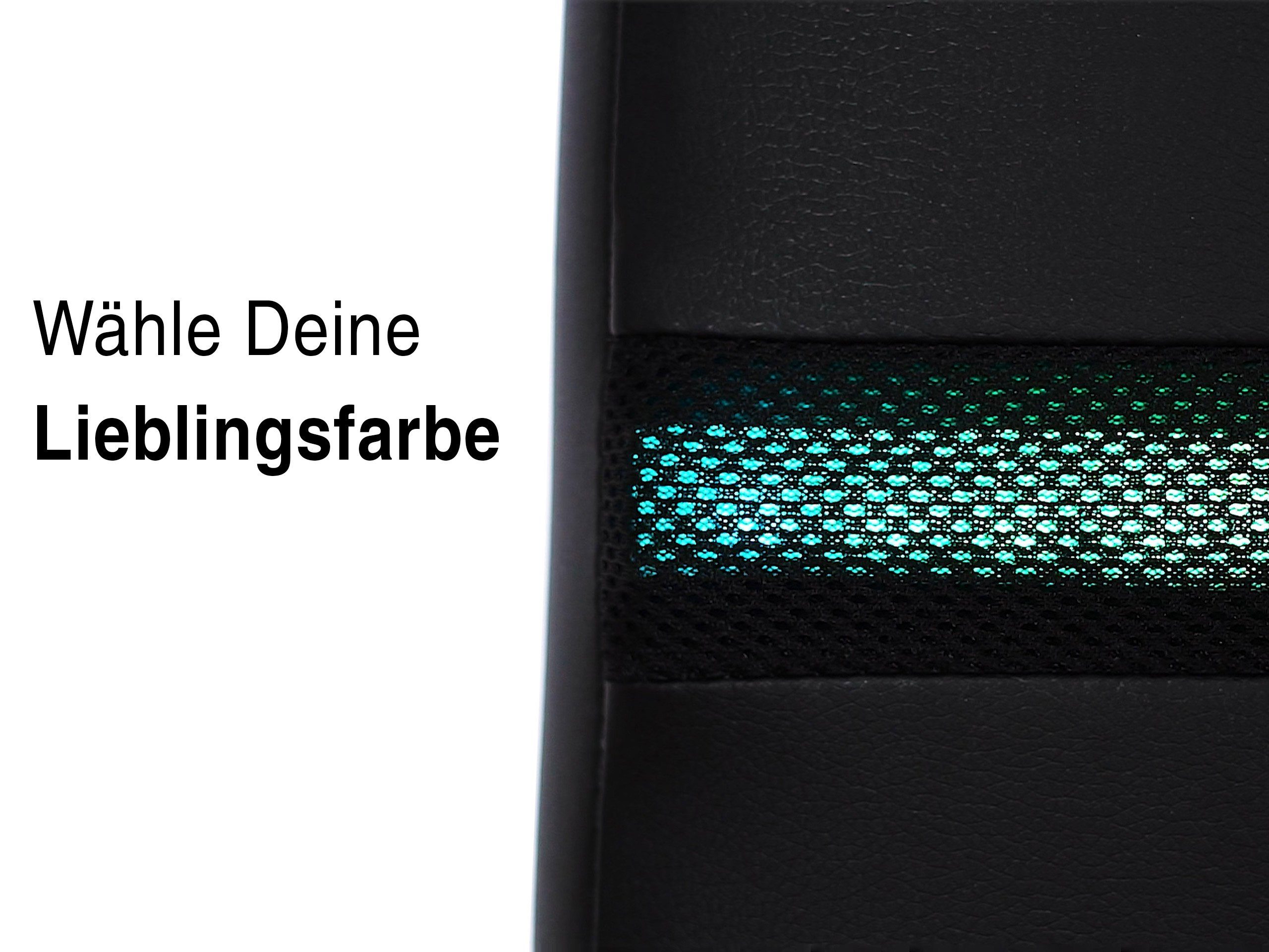 wonello Boxspringbett Ontario, mit Bettkasten, LED-Beleuchtung, 2x USB-Anschluss und Topper