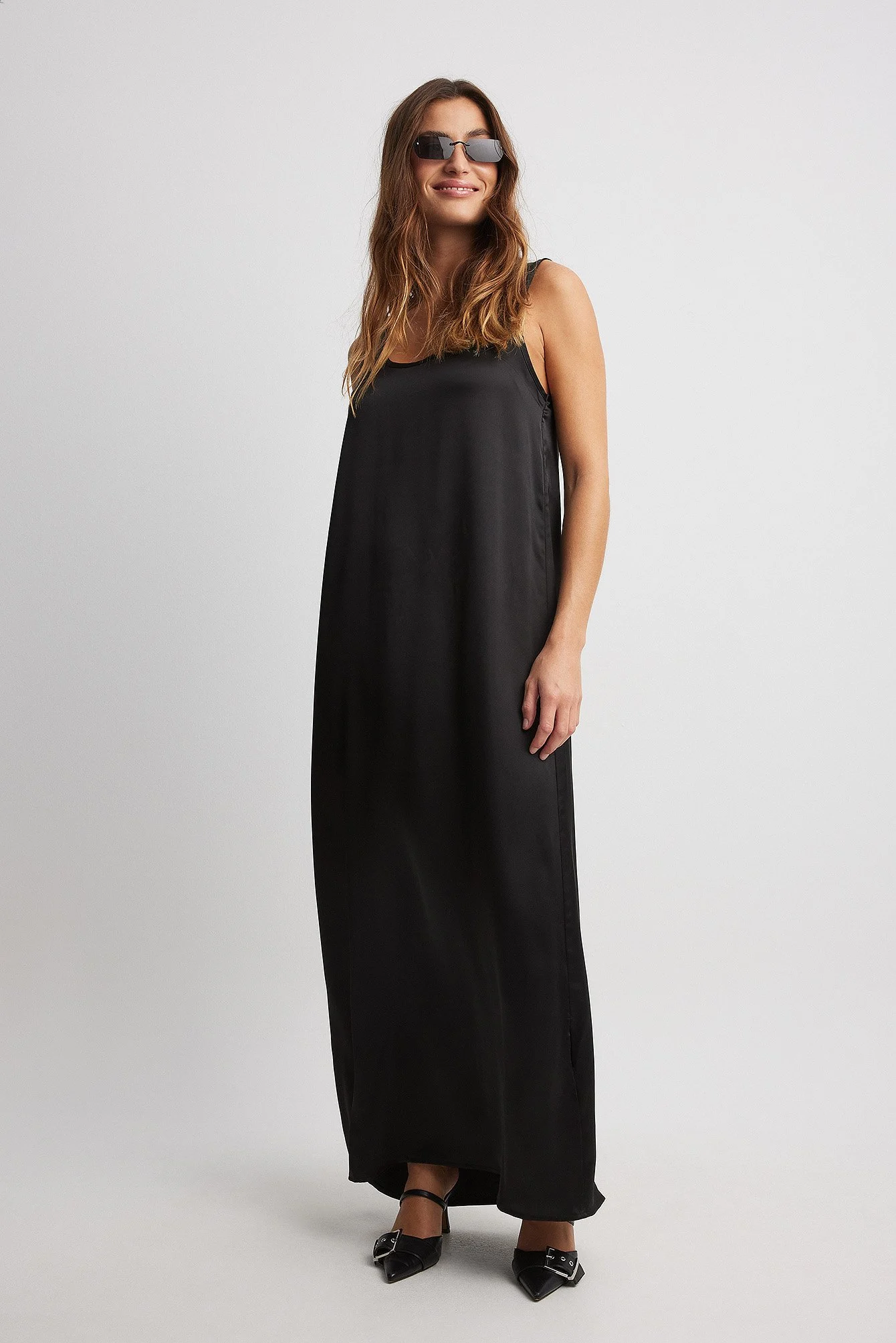 Satin Maxikleid
