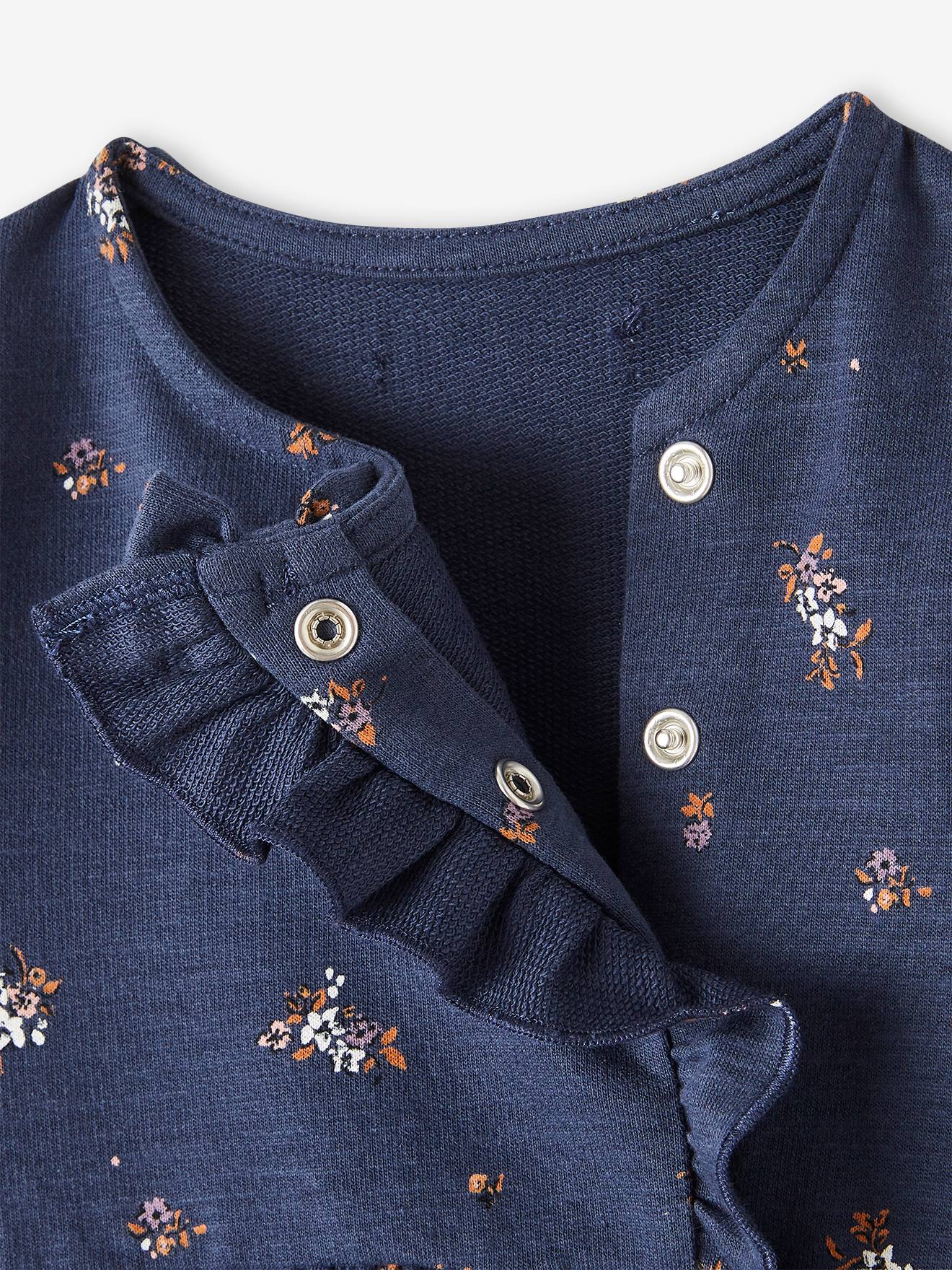 Vertbaudet Mädchen Baby Kleid Oeko-Tex - grauviolett
