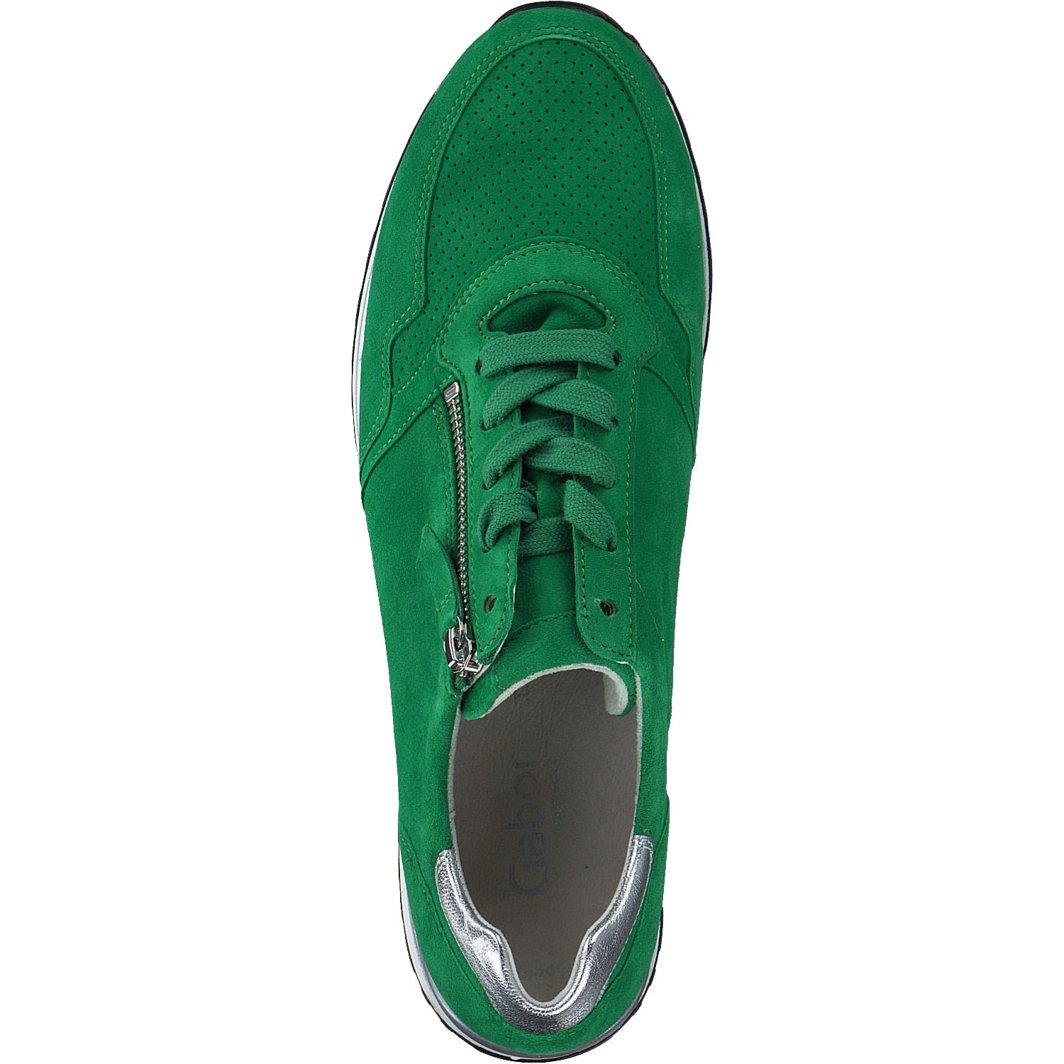 Gabor 26.528, Sneakers Low, Damen, verde/silber (pf)