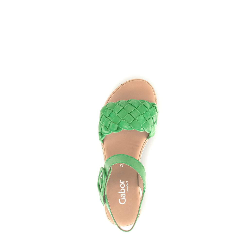 Gabor comfort Keilsandalette grün