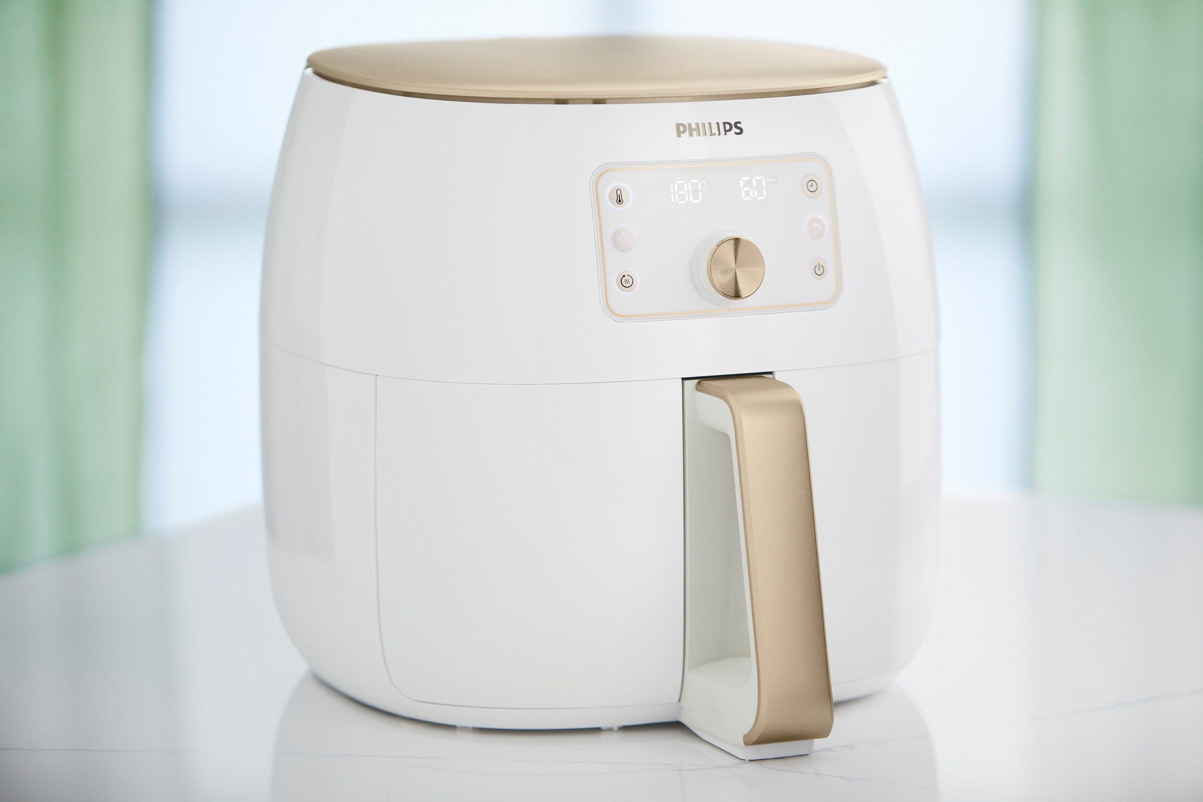Philips Heißluftfritteuse HD9870/20 Airfryer Premium XXL, 2225 W, Smart Sensing Technologie Fassungsvermögen 1,4kg, weiß