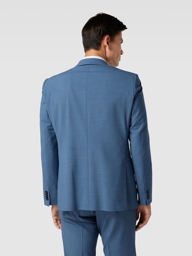 Slim Fit Anzug mit 2-Knopf-Sakko in bleu