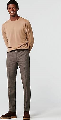 MEYER Chino-Hose Flannel Check Chino