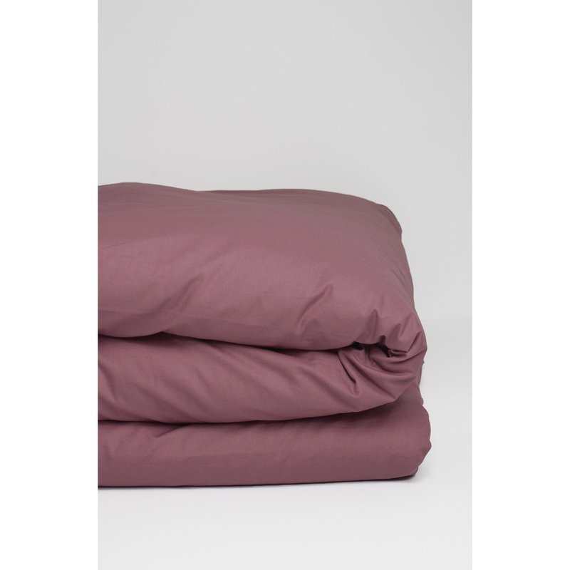 Housse de couette unie en Coton Bio pour lit 1 personne