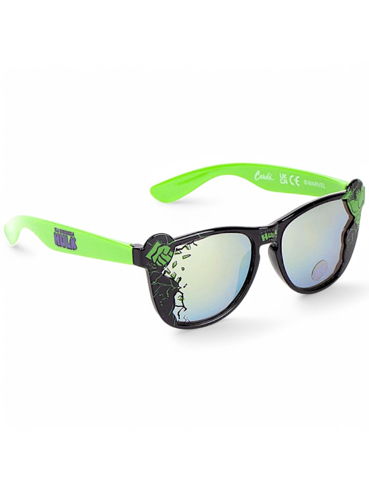 Avengers Sonnenbrille mit  Spiegeleffekt Marvel Hulk in Schwarz günstig kaufen onesize