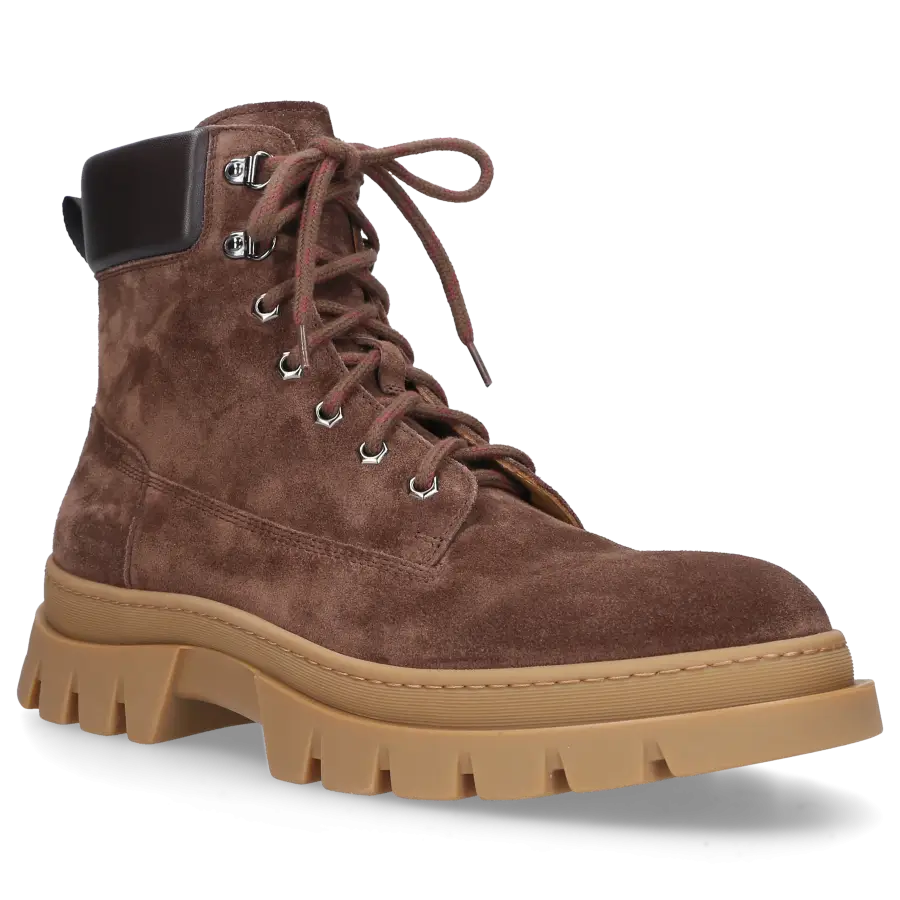 Henderson - Schnürboots 83505 Kalbsveloursleder - braun