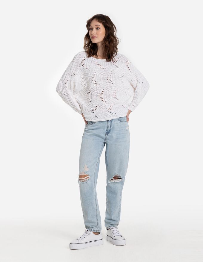 Strickpullover - Fledermausärmel
