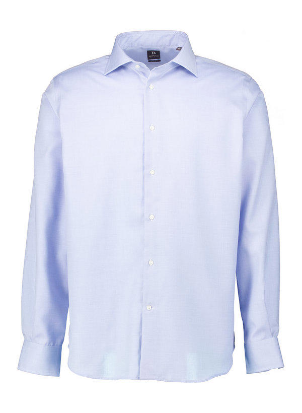 BOGGI MILANO, Hemd, Regular Fit, Baumwolle, hellblau meliert