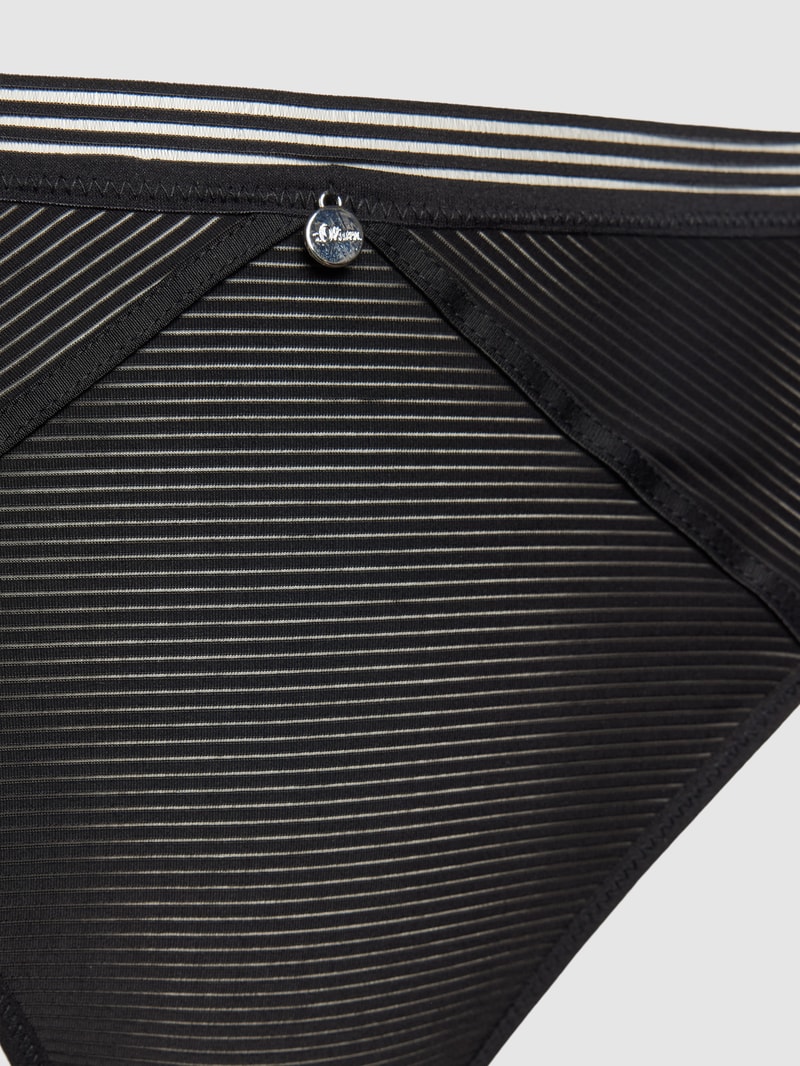 String mit Applikation Modell 'Zoe' in schwarz