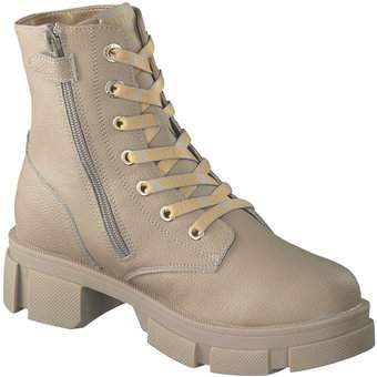 Mustang Schnür Boots in beige