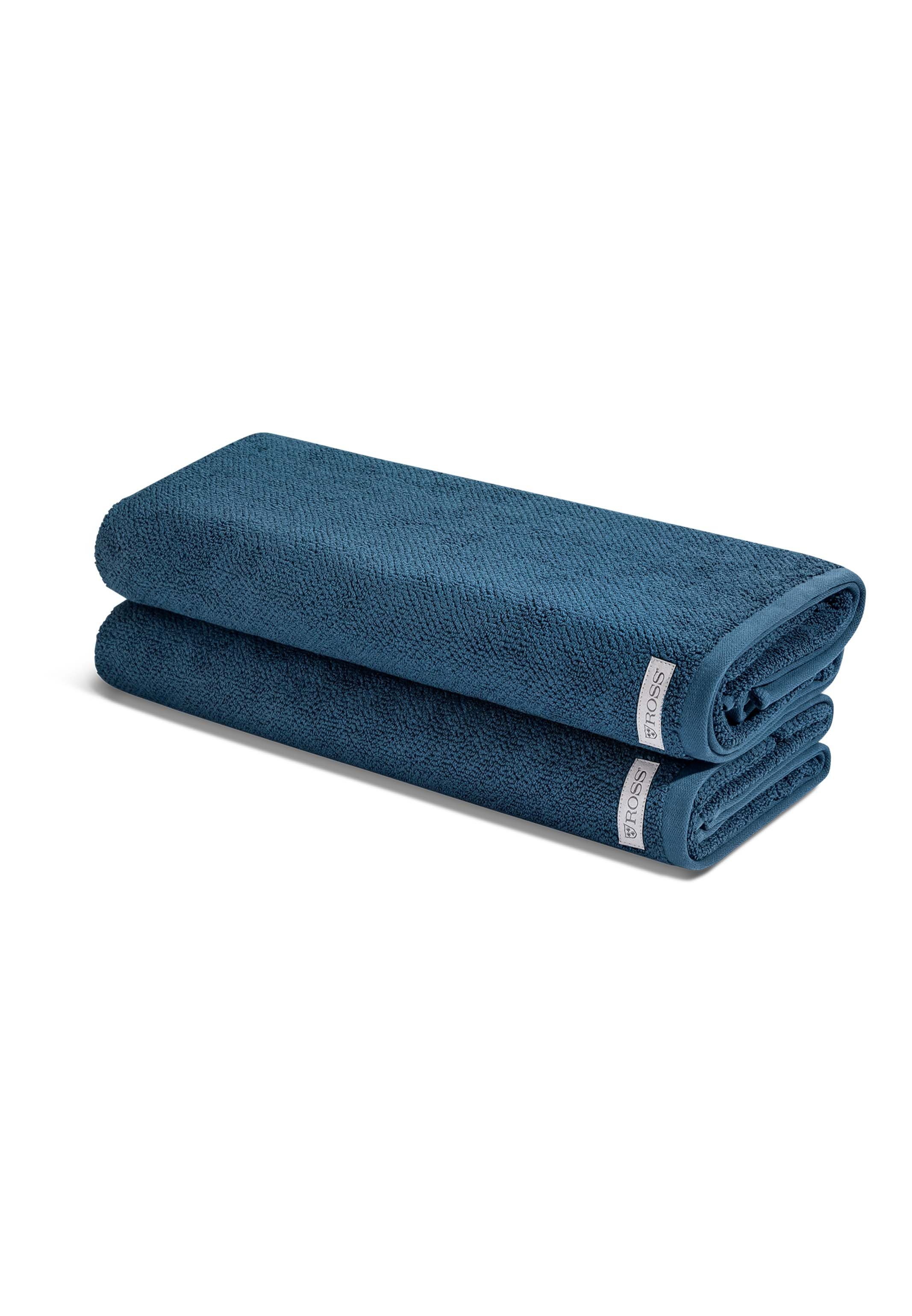 ROSS Handtuch Set Selection - Organic Cotton, Walkfrottee, (Spar-Set, 2-tlg), 2 X Duschtuch - Im Set - Baumwolle -