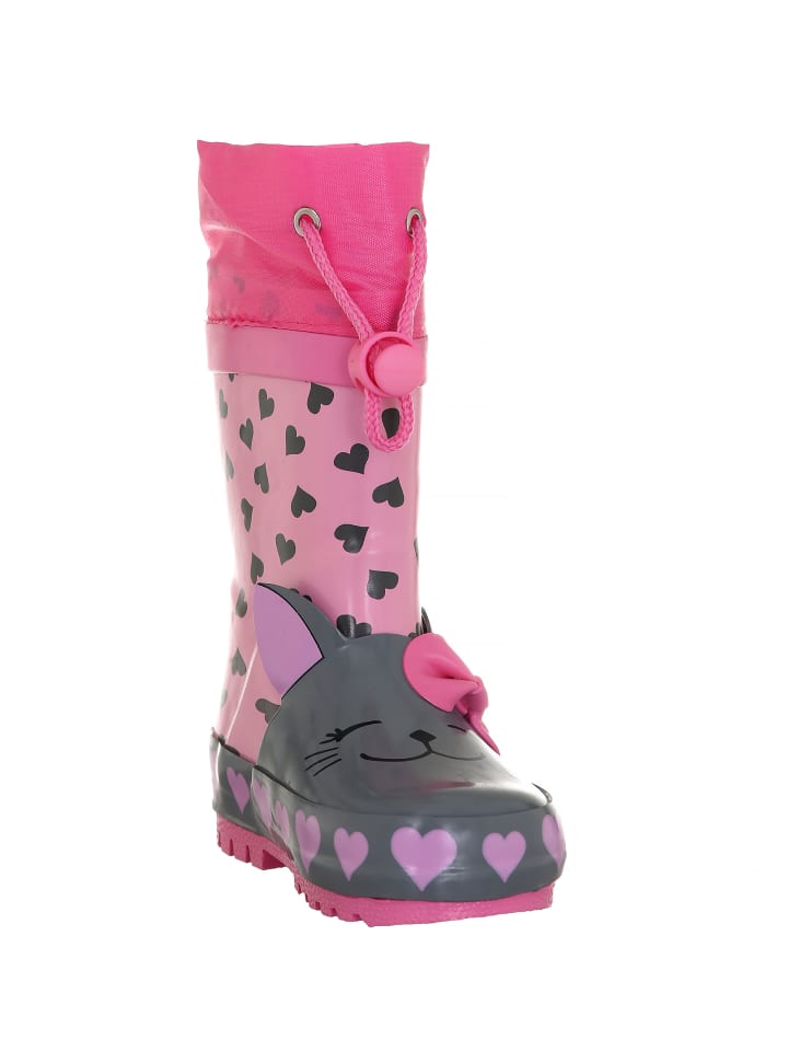 Playshoes Gummistiefel Katze in Rosa günstig kaufen 20