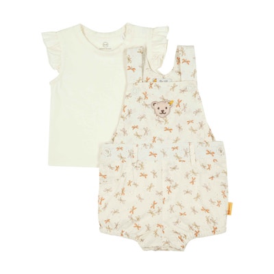 Set Hose + T-Shirt kurzarm, beige für Mädchen