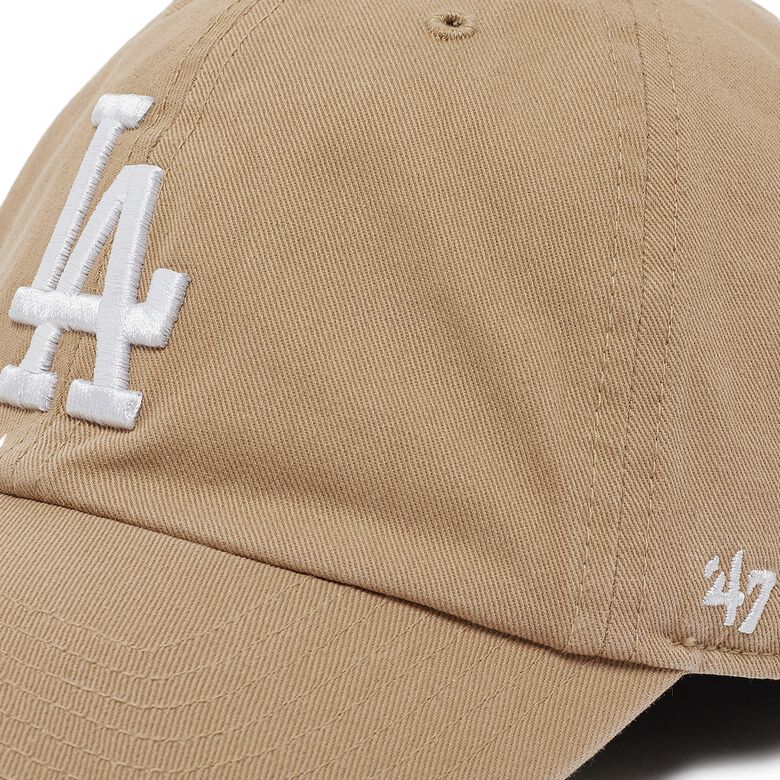 47 Brand MLB Los Angeles Dodgers '47 Clean Up w/ No Loop Label khaki