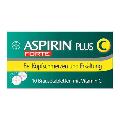 ASPIRIN plus C forte 800 mg/480 mg Brausetabletten  10 St  Brausetabletten