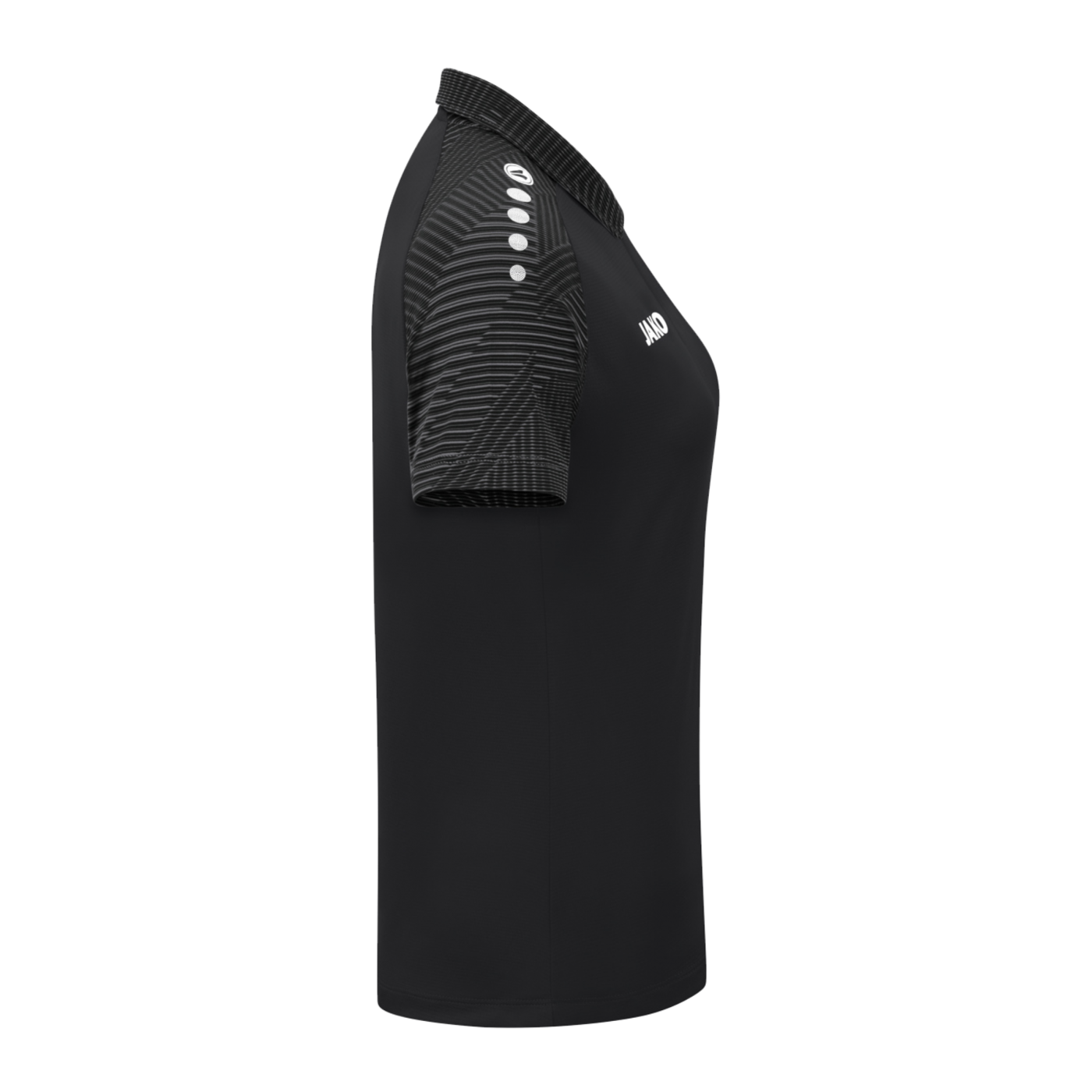 JAKO Performance Polo Damen Schwarz Grau F804