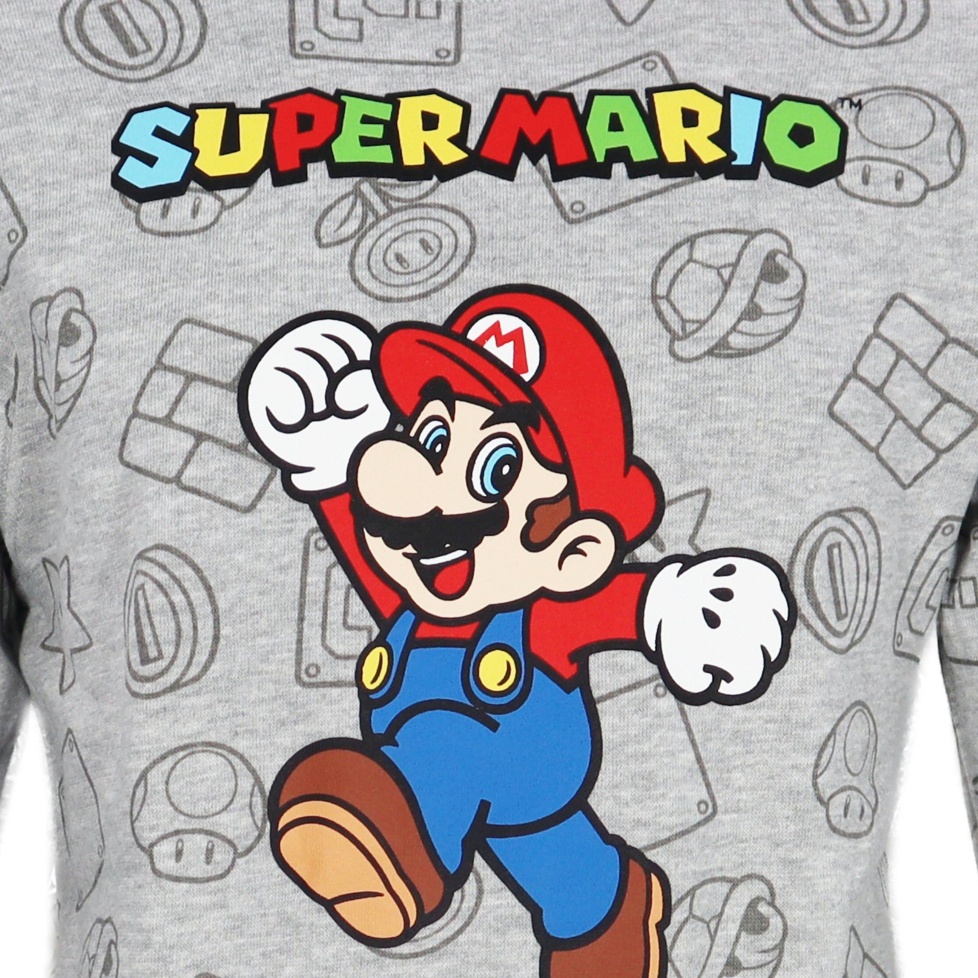 Super Mario Sweater Super Mario Gamer Kinder Jungen Pulli Pullover Gr. 104 bis 140