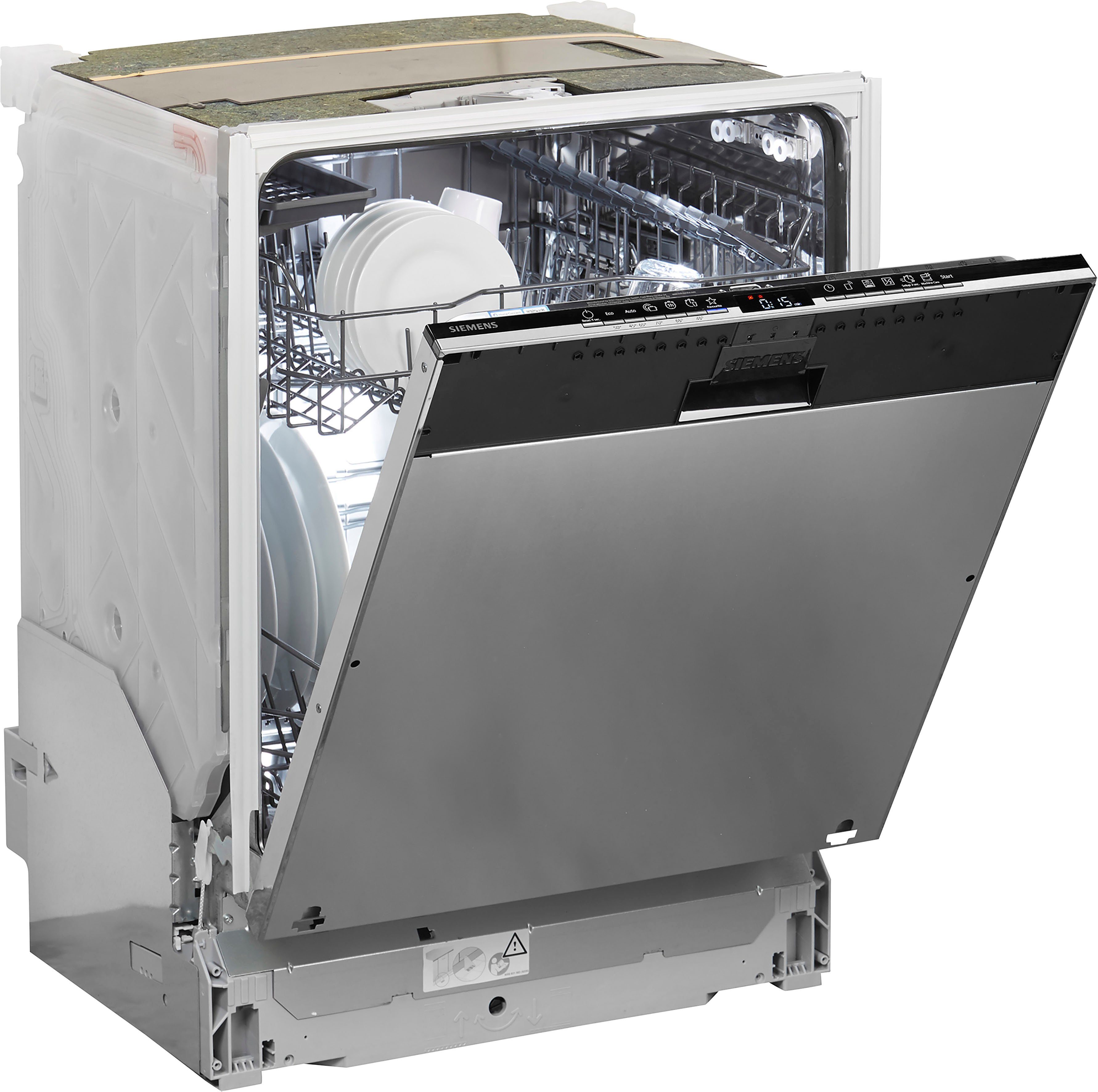SIEMENS vollintegrierbarer Geschirrspüler iQ300, SN63EX15BE, 13 Maßgedecke