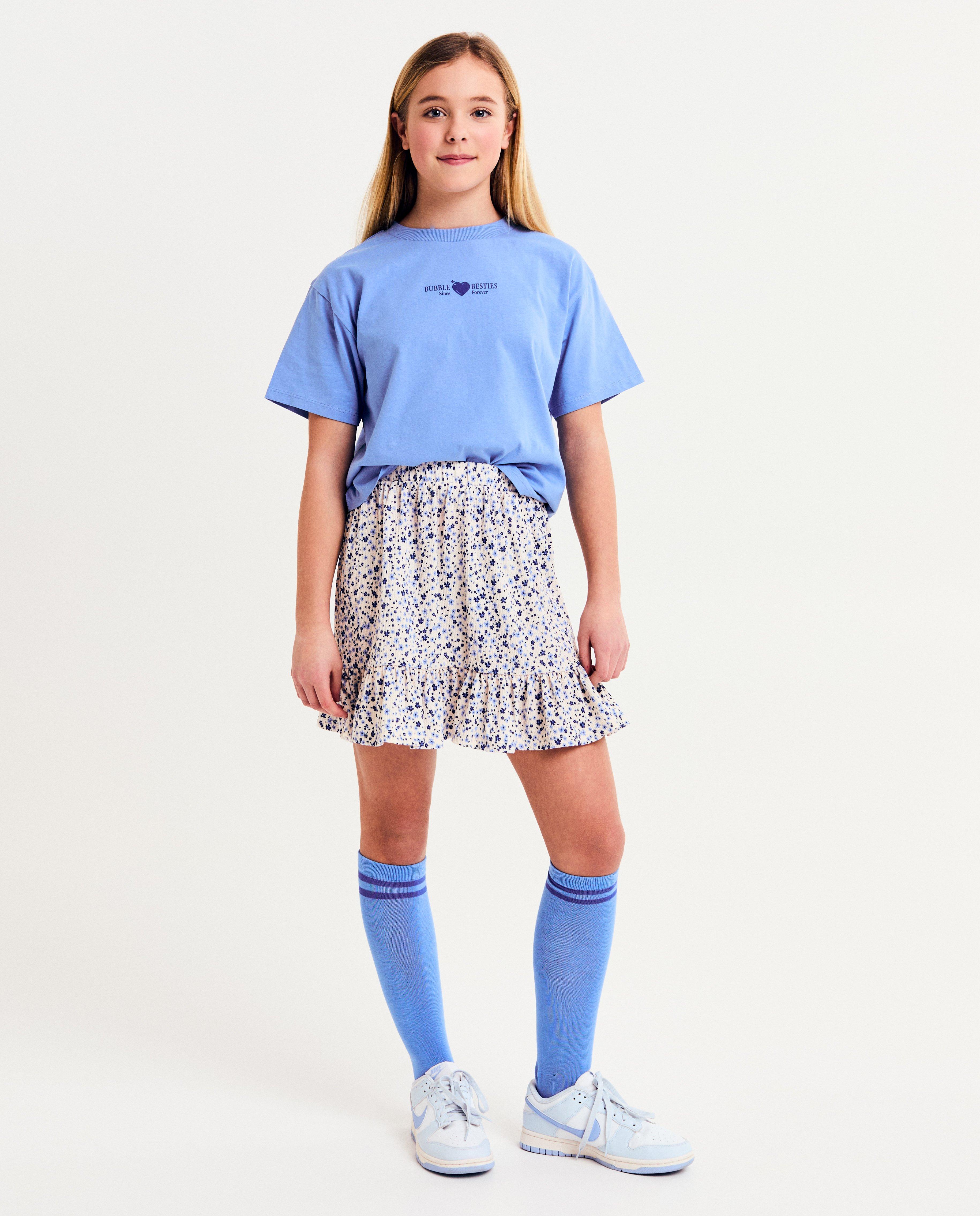 Tricou Besties cu imprimeu albastru pe spate