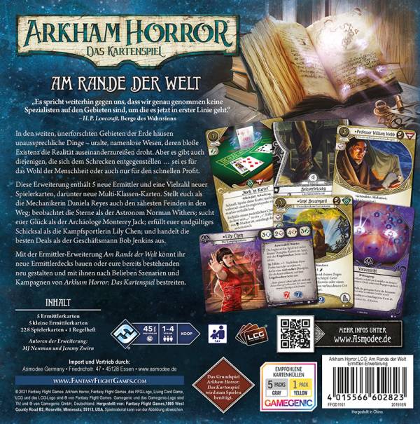 Arkham Horror: LCG - Am Rande der Welt - Ermittler (Erw.)
