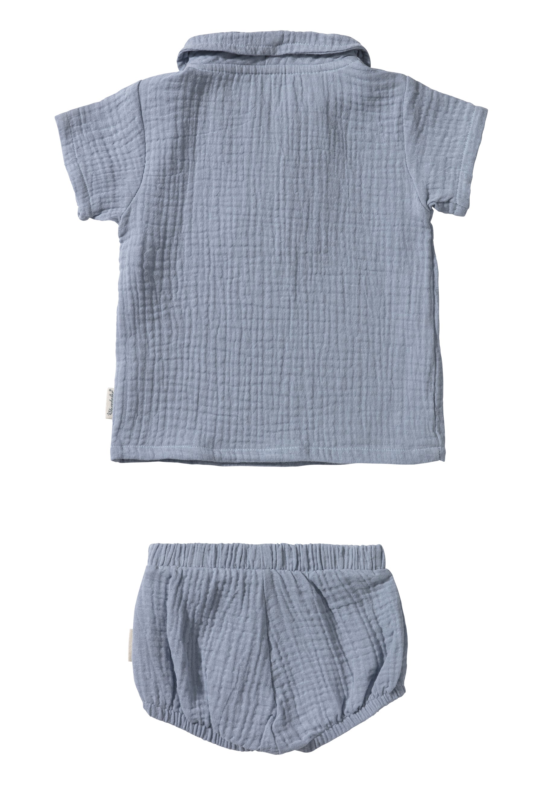 Set Shirt + Shorts Maritim in graublau