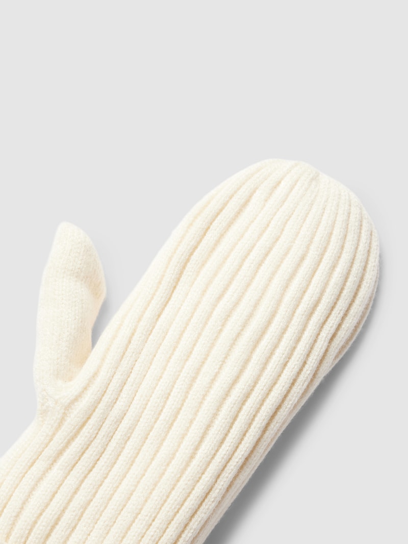 Handschuhe mit breitem Umschlag Modell 'ZENNA' in weiß