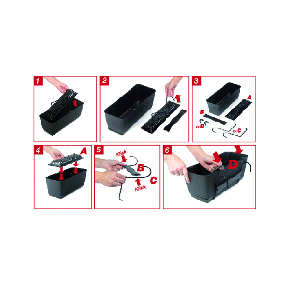 Protanic Pflanzkasten-Komplettset - Dunkelbraun, 2er Set