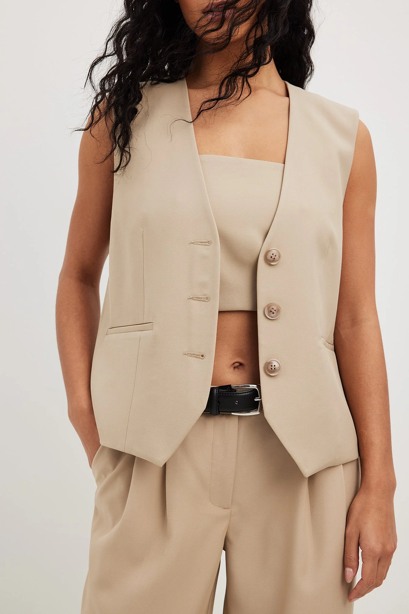 Tailliertes Bandeau-Top