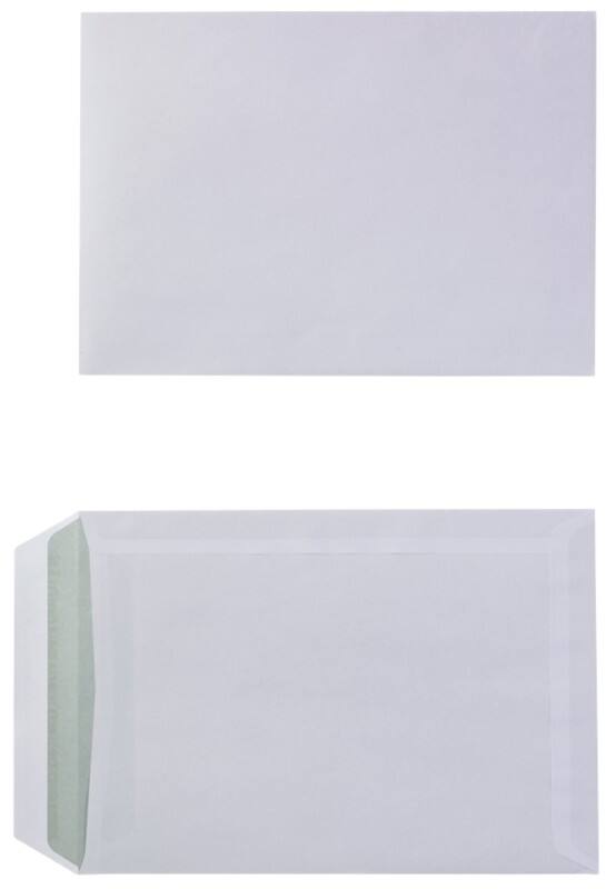 Viking Geschäftsumschläge Ohne Fenster C5 229 (B) x 162 (H) mm Selbstklebend Weiß 90 g/m² 50 Stück