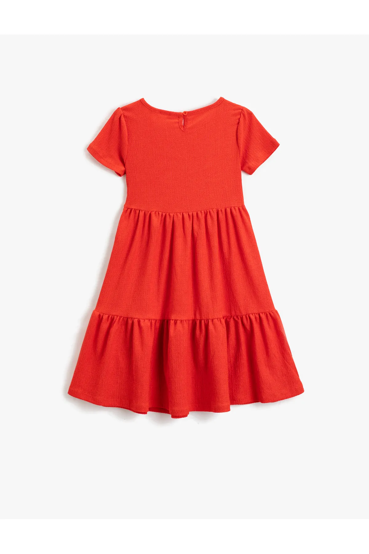 Koton  Kleid Basic Midi Kurzarm Rundhals gestuft