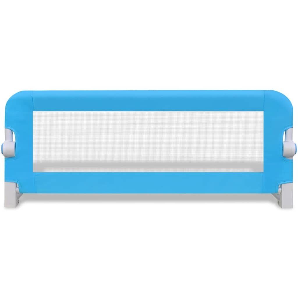 vidaXL Bettschutzgitter Bettschutzgitter Rausfallschutz Bettgitter Seitenschiene Blau 102 x 42